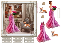 Special Occasion Decoupage 7x7ins Topper 9