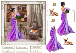 Special Occasion Decoupage 7x7ins Topper 10