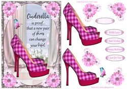 Cinderella Shoes Decoupage Topper 9