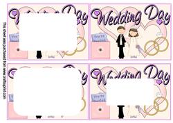 Wedding Day Tunnel Card