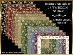 Gold Leaf 12 x Frames Kit