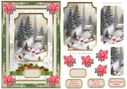 Christmas Scene Decoupage Topper 2