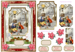 Christmas Scene Decoupage Topper 5