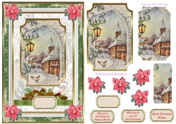 Christmas Scene Decoupage Topper 7