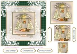 At Home for Christmas Lace Filigree Topper 1