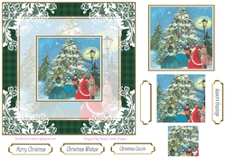 Christmas Carols Lace Filigree Topper 1