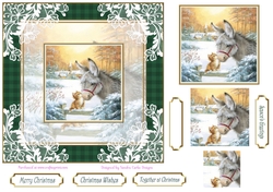 Together at Christmas Vintage Scene Lace Filigree Topper 1