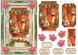 Christmas Stockings Decoupage Topper 1