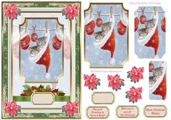 Christmas Snuggles Decoupage Topper 1