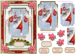 Christmas Snuggles Decoupage Topper 2