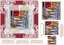 Christmas Presents Vintage Lace Filigree Topper 1
