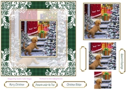 Christmas Presents Vintage Lace Filigree Topper 2