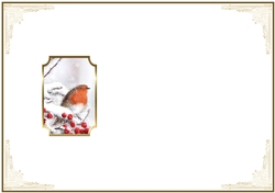 Christmas Snow Robin Insert Blank 1