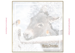 Christmas Vintage Donkey Insert 1