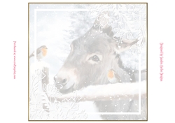 Christmas Vintage Donkey Insert 2