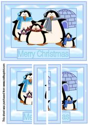 Christmas Penguins Topper