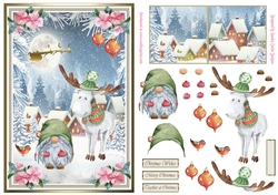 Christmas Gnomes Decoupage Topper 1