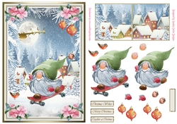 Christmas Gnomes Decoupage Topper 2