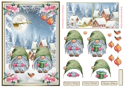 Christmas Gnomes Decoupage Topper 5