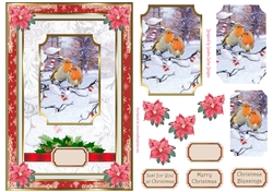 Christmas Robins in the Snow Topper 1