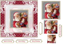 Christmas Santa is on his way Topper 1