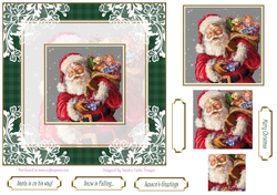 Christmas Santa is on his way Topper 2