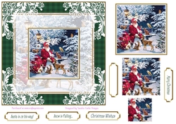 Christmas Santa is on his way Topper 3