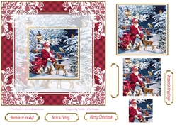Christmas Santa is on his way Topper 4
