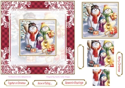 Christmas Snowmen Family Topper 2