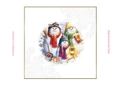 Christmas Snowmen Family Insert 2