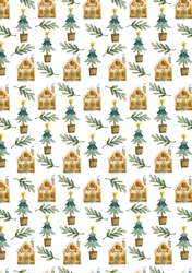 Christmas Pattern Background Paper 6