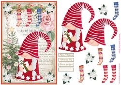 Christmas Decoupage Nordic Gnome Topper 4