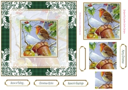 Christmas Snow is Falling Pyramid 7x7ins Topper 2