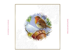 Christmas Snow is Falling matching 7x7ins Blank Insert