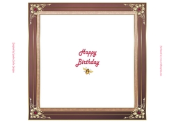 Gold Framed 8x8ins Insert