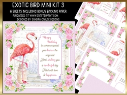 Exotic Bird Decoupage Mini Kit 3