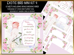 Exotic Bird Decoupage Mini Kit 4