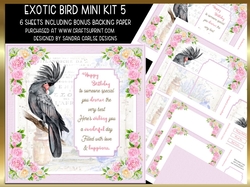 Exotic Bird Decoupage Mini Kit 5