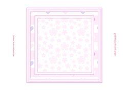 Baby Girl 7x7ins Blank Insert