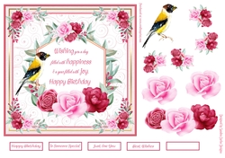 Day of Happiness 7x7ins Decoupage Topper