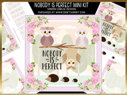 Nobody is Perfect 7x7ins Decoupage Mini Kit