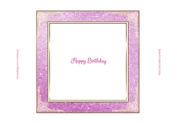 Glitter Pink 7x7ins Insert 1