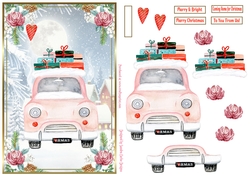 Christmas Coming Home Decoupage A5 Topper
