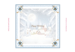 Christmas Scene 7x7ins Insert 3