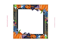 Halloween/Birthday Hocus Pocus 7x7ins Blank Insert