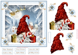 Together at Christmas 7x7ins Decoupage Topper 3