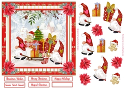 Gnome Sweet Gnome Christmas Decoupage Topper 1