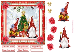 Gnome Sweet Gnome Christmas Decoupage Topper 2