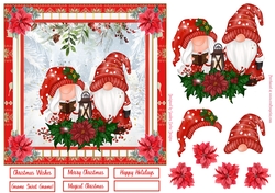 Gnome Sweet Gnome Christmas Decoupage Topper 4