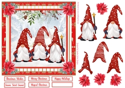 Gnome Sweet Gnome Christmas Decoupage Topper 5
